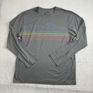 Burnside‎ Grey UPF 30+ Protection Grey Long Sleeve Active Top Shirt Men's XL